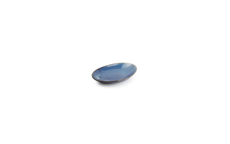 F2D Nova Teller tief oval 30x21cm - dkl blau