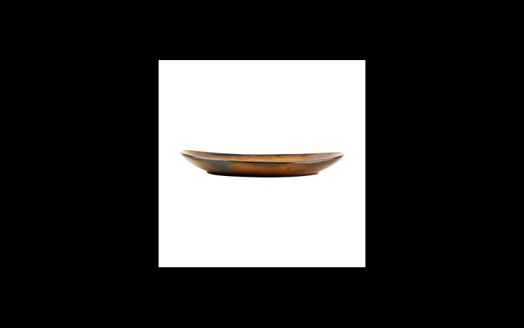 Escura Brun Foncé Assiette ovale 33x22,5cm