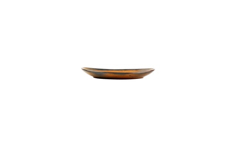 Escura dkl braun Teller oval 33x22,5cm