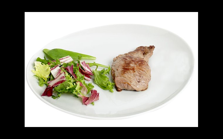 Assiette à steak blanche - 30.5 cm