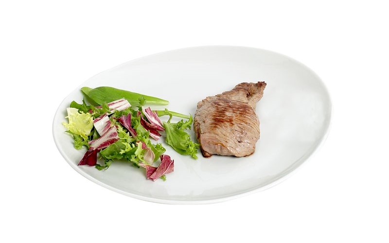 Assiette à steak blanche - 30.5 cm