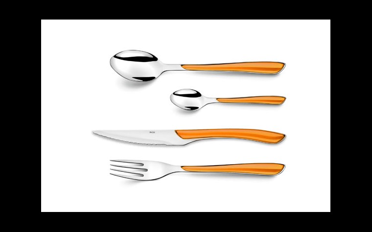 Amefa couteau + manche plastique orange