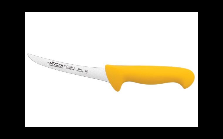 Arcos - Couteau à désosser courbé 14 cm - jaune