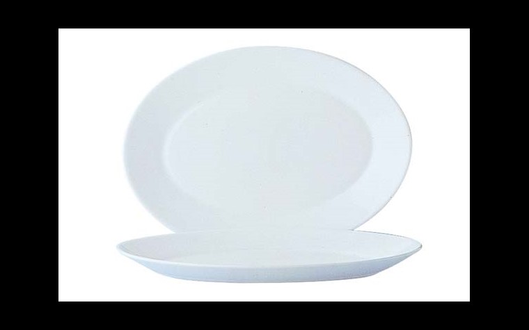 Arcoroc Blanc - Assiette ovale 29 cm