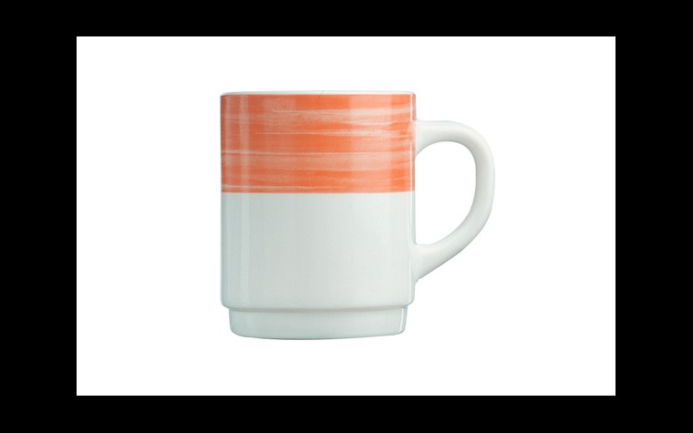 Arcoroc Brush Orange Mug 25cl