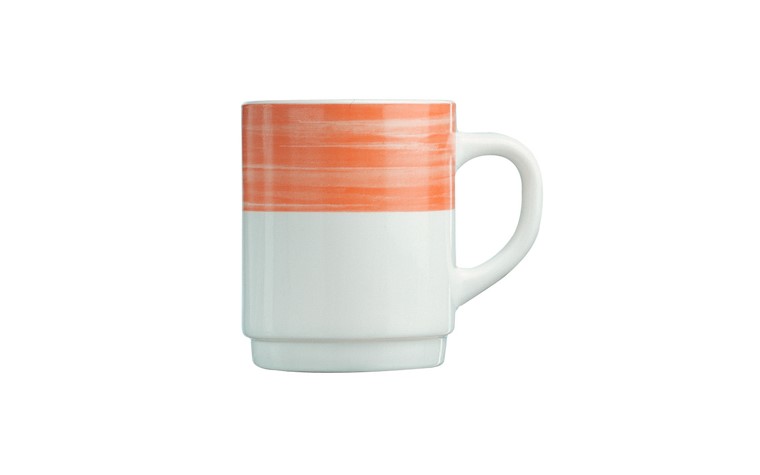 Arcoroc Brush Orange Mug 25cl
