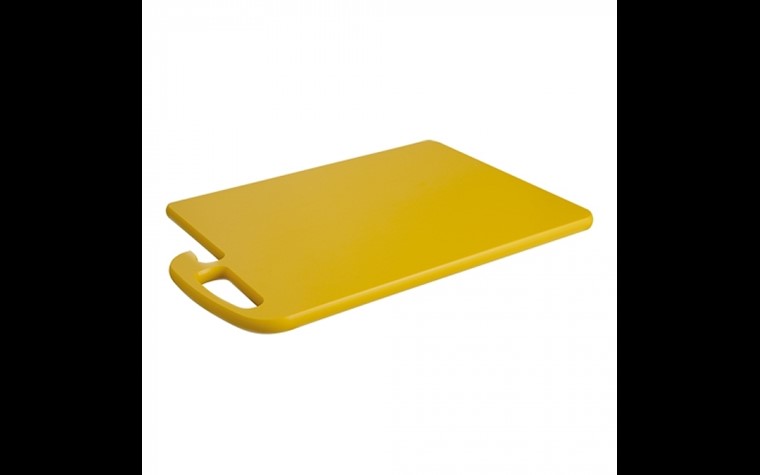 Schneideplatte mit Griff 450x300x15h gelb