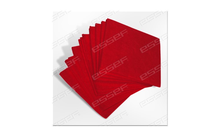 Lavette HACCP 35x40cm - Rouge - 10pces