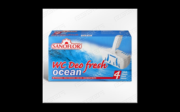 WC-Toiletteneinhänger Sanoflor Ocean - 4x40gr FS