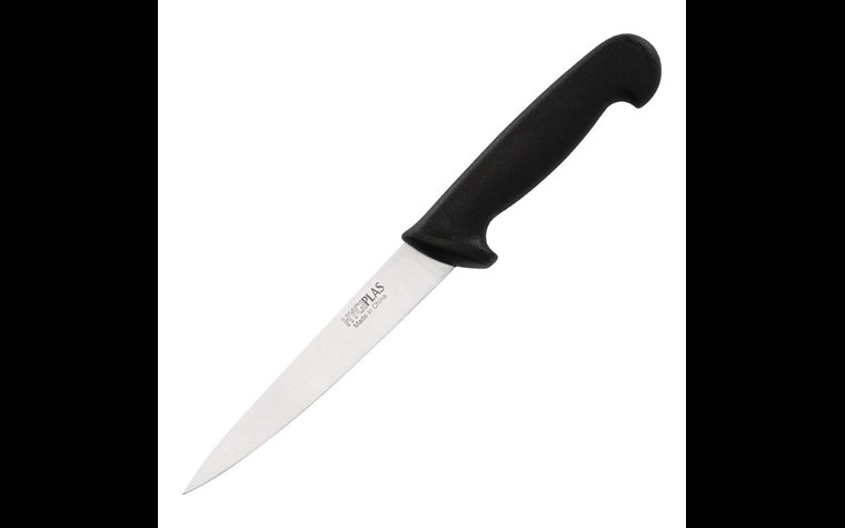 Couteau à filet Hygiplas noir 150mm