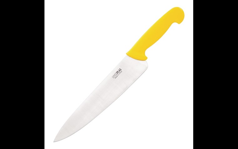 Couteau  de cuisinier Hygiplas jaune  25cm