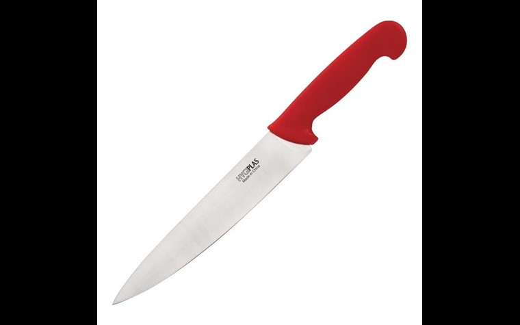 Couteau  de cuisinier Hygiplas rouge  22cm