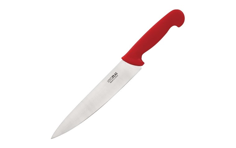 Couteau  de cuisinier Hygiplas rouge  22cm