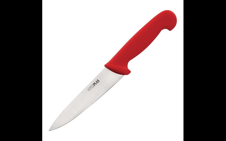 Couteau  de cuisinier Hygiplas rouge  16cm FS