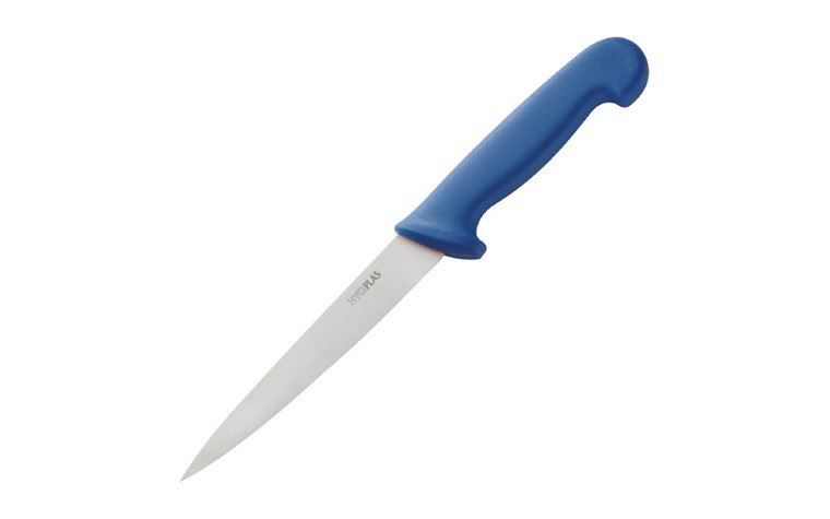 Couteau  filet de sole  Hygiplas bleu  15cm