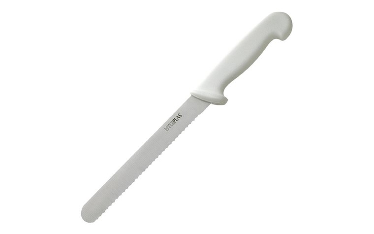 Hygiplas Couteau à pain 20cm - Blanc