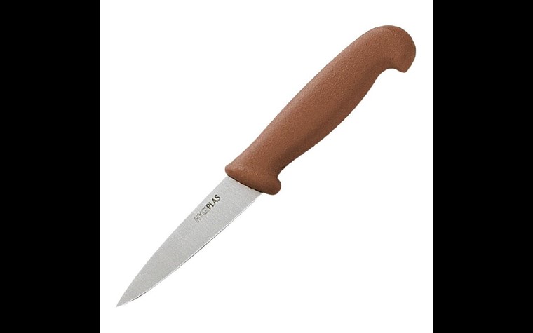 Couteau d'office Hygiplas marron 9cm