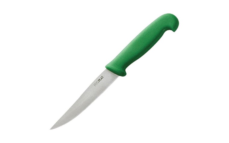 Hygiplas Couteau à légumes denté 10cm - Vert
