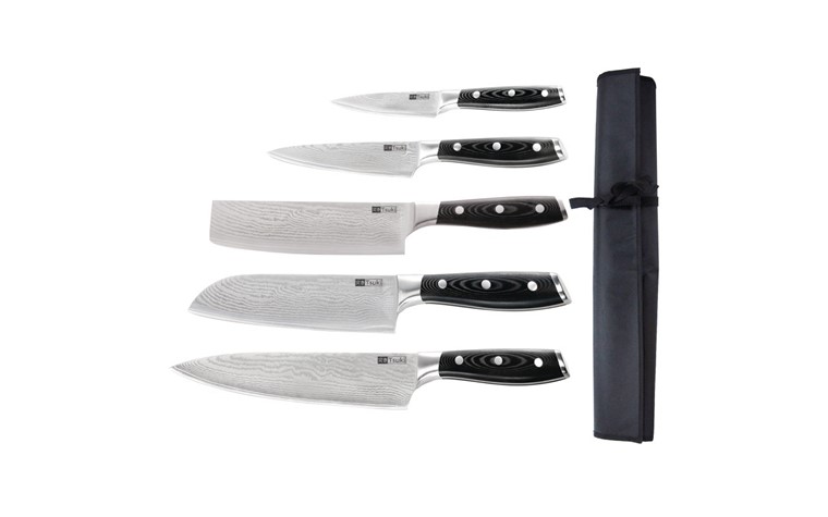 Tsuki Messertasche + 5 japanische Messer