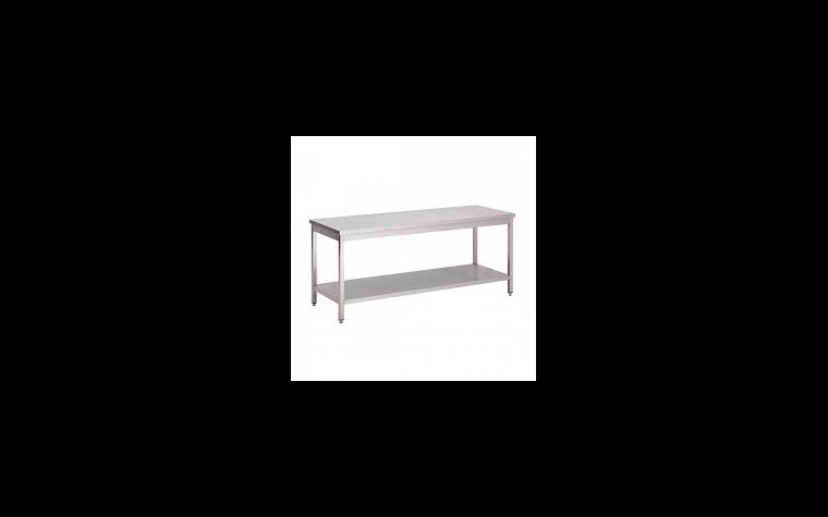 Table inox 1500x700xH850mm + 1 sous-tablette