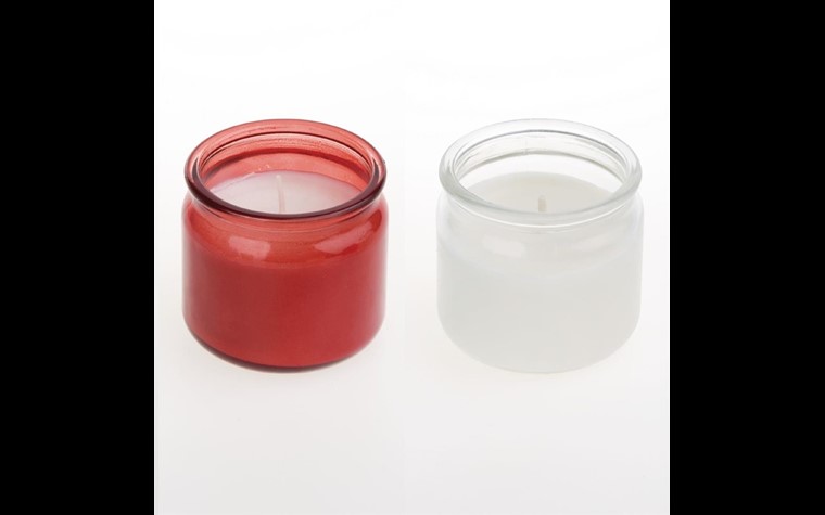 Kerzen im Marmeladenglas Rot - 12ST
