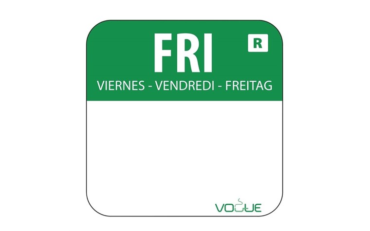 Vogue Etiketten Freitag grün - 1000 Stck