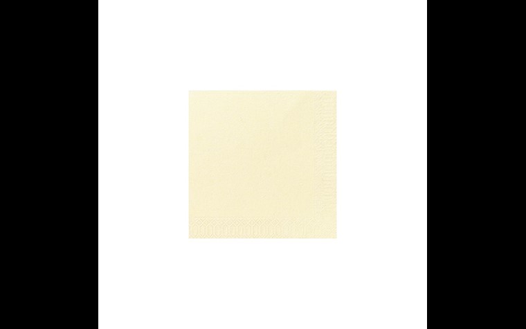 Serviettes Duni 33x33 - 2 plis - Buttermilk - 125 pcs