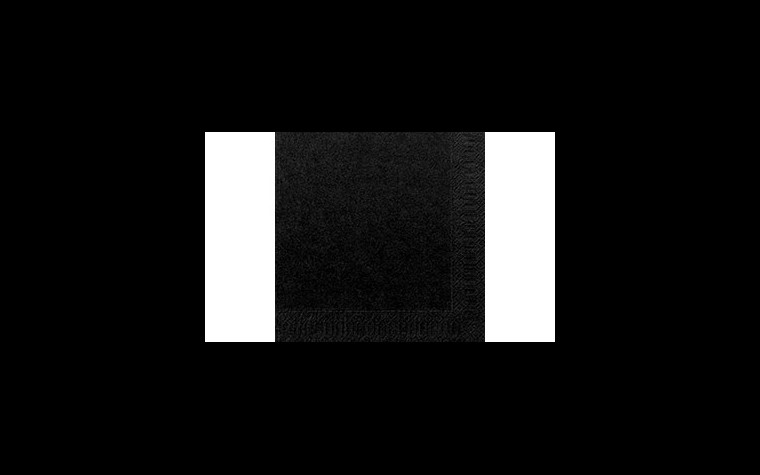 Serviettes Duni 33x33 - 2 plis - Noir - 125 pcs