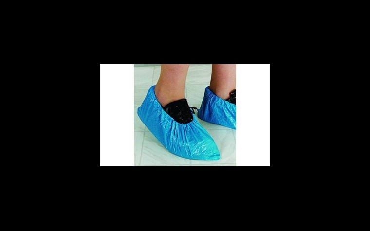 Couvre-chaussures bleus PE - 10x10 pcs