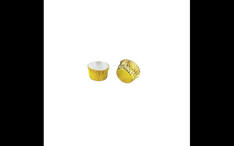 Aluformen Muffins gold dehnbar 125 mm - 100 St