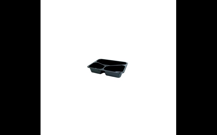 Barquette CPET à sceller noir 225/175/H43mm PC3 - 300 pcs