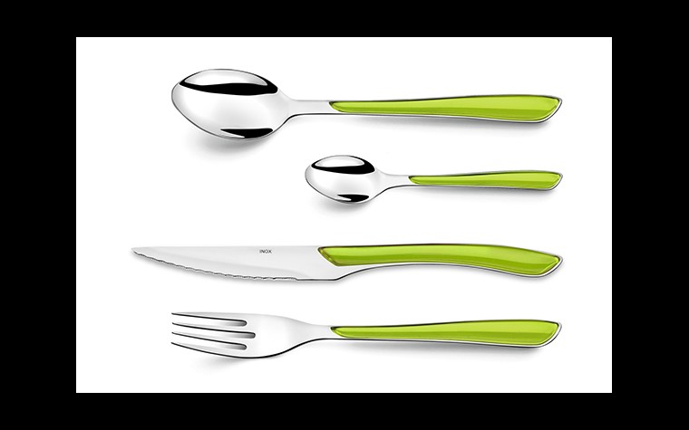 Amefa couteau + manche plastique vert anis